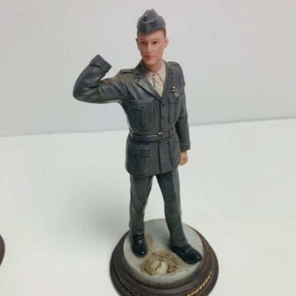 Vintage American Heroes Mini Figurine Lot Of 2 Semper Fi New Crop VANMARK 6” - Picture 7 of 10